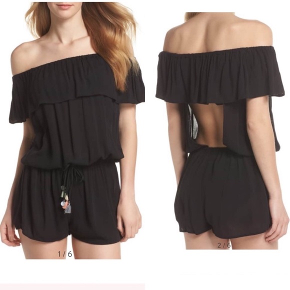 Isabella Rose Other - Isabella Rise open back off the shoulder romper